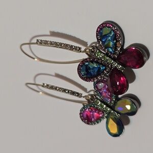 Betsey Johnson Butterfly Earrings